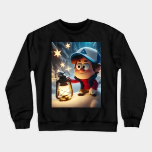 Unveiling Enigmatic Holiday Magic: Gravity Falls Christmas Art for Iconic Festive Designs! Crewneck Sweatshirt